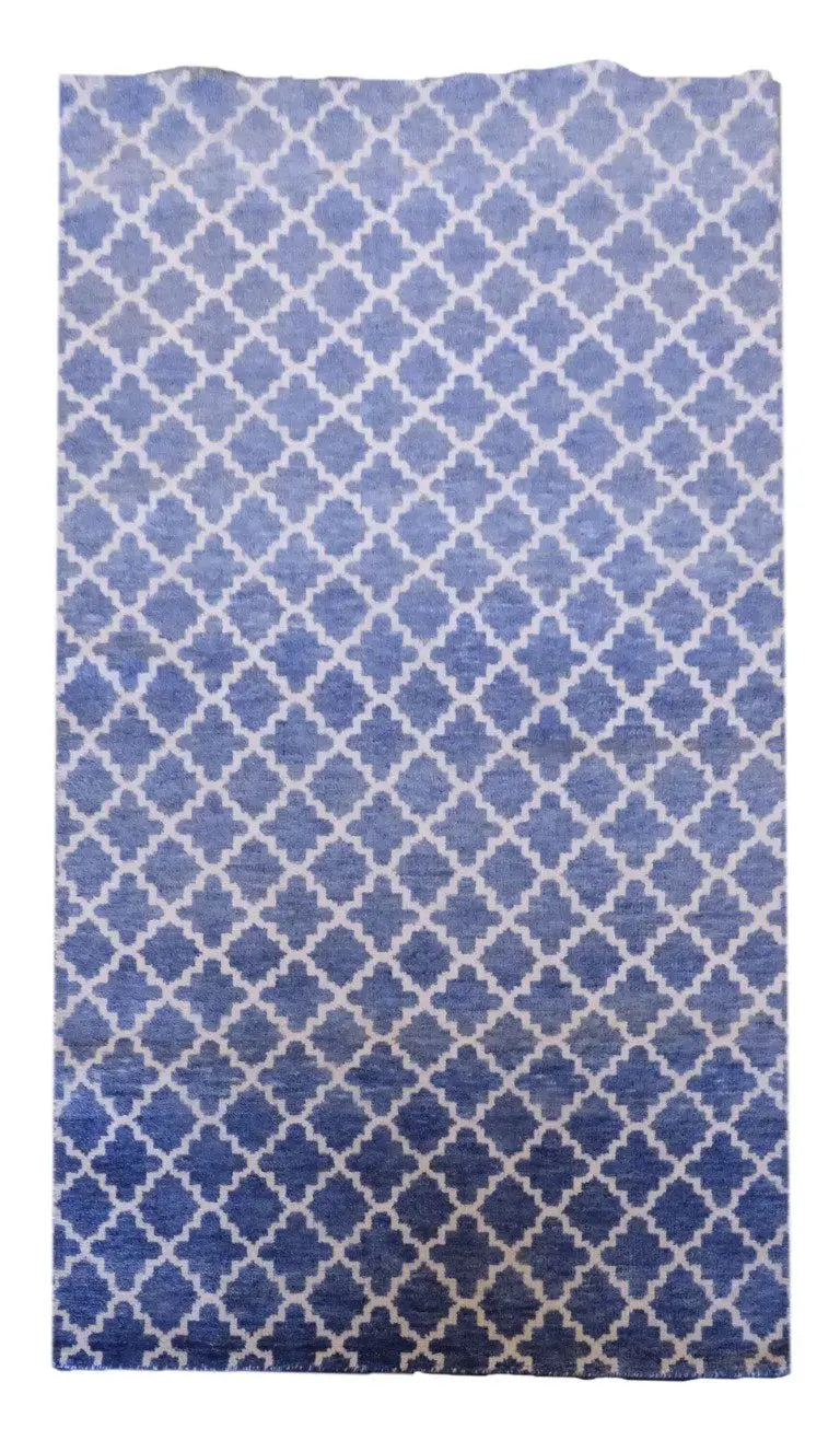 One Of The Kind Indian Modern Design Rug 7'8" X 4'10"